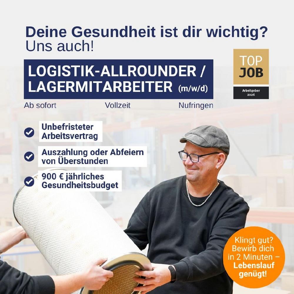 Logistik-Allrounder / Lagermitarbeiter (m/w/d) (Vollzeit | Nufringen)