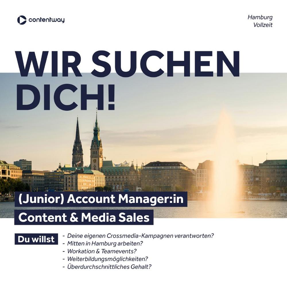 (Junior) Account Manager – Content & Media Sales (Vollzeit | Hamburg)