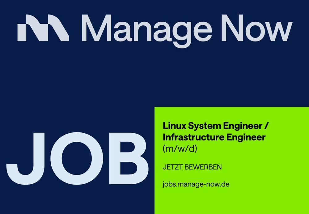 Linux System Engineer / Infrastructure Engineer (m/w/d) (Vollzeit | München)